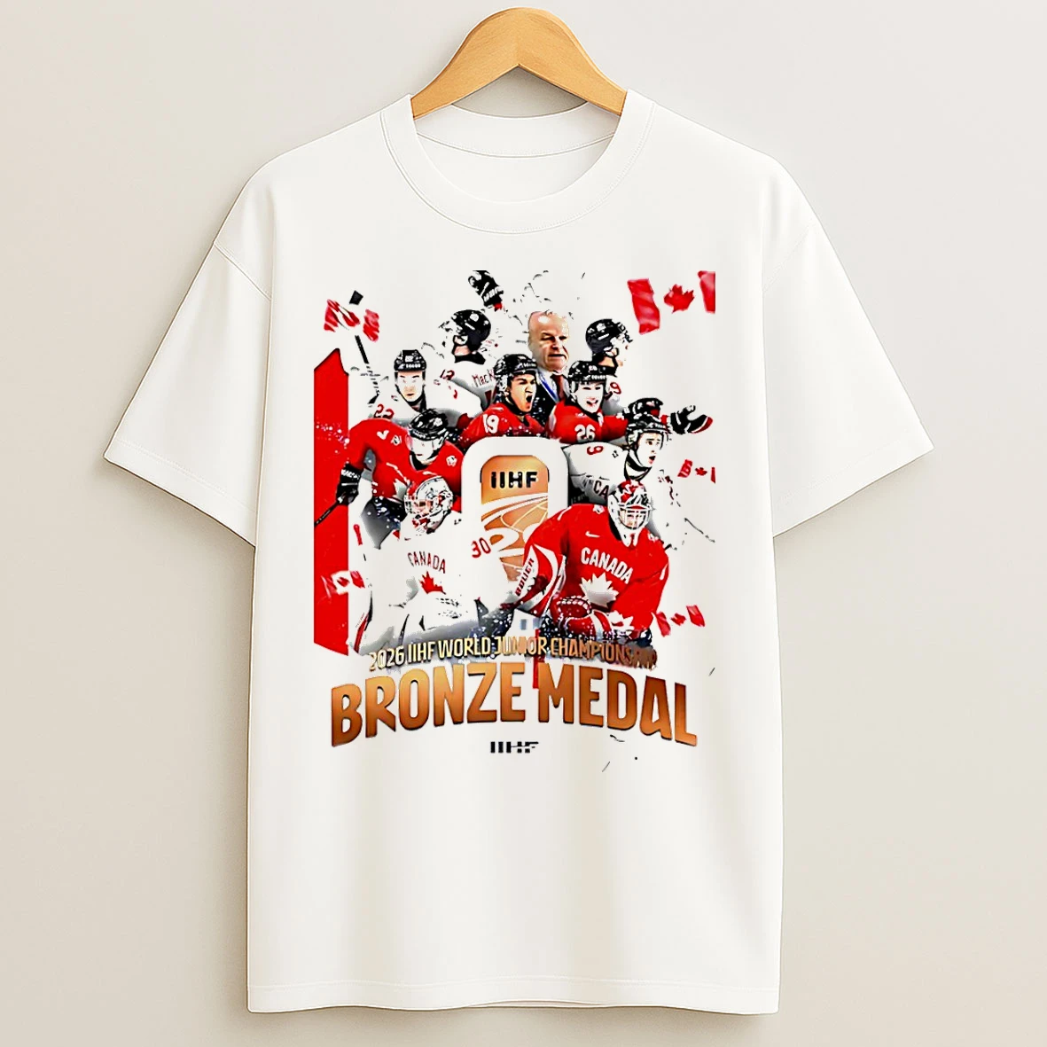 Classic Hockey Canada 2026 Iihf World Junior Champions Bronze Medal T Shirts