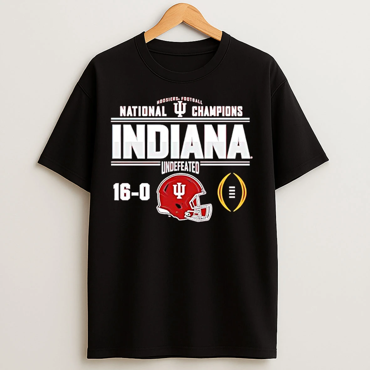 Classic Hoosiers Football National Champions Indiana Undefeated 16 0 T Shirts