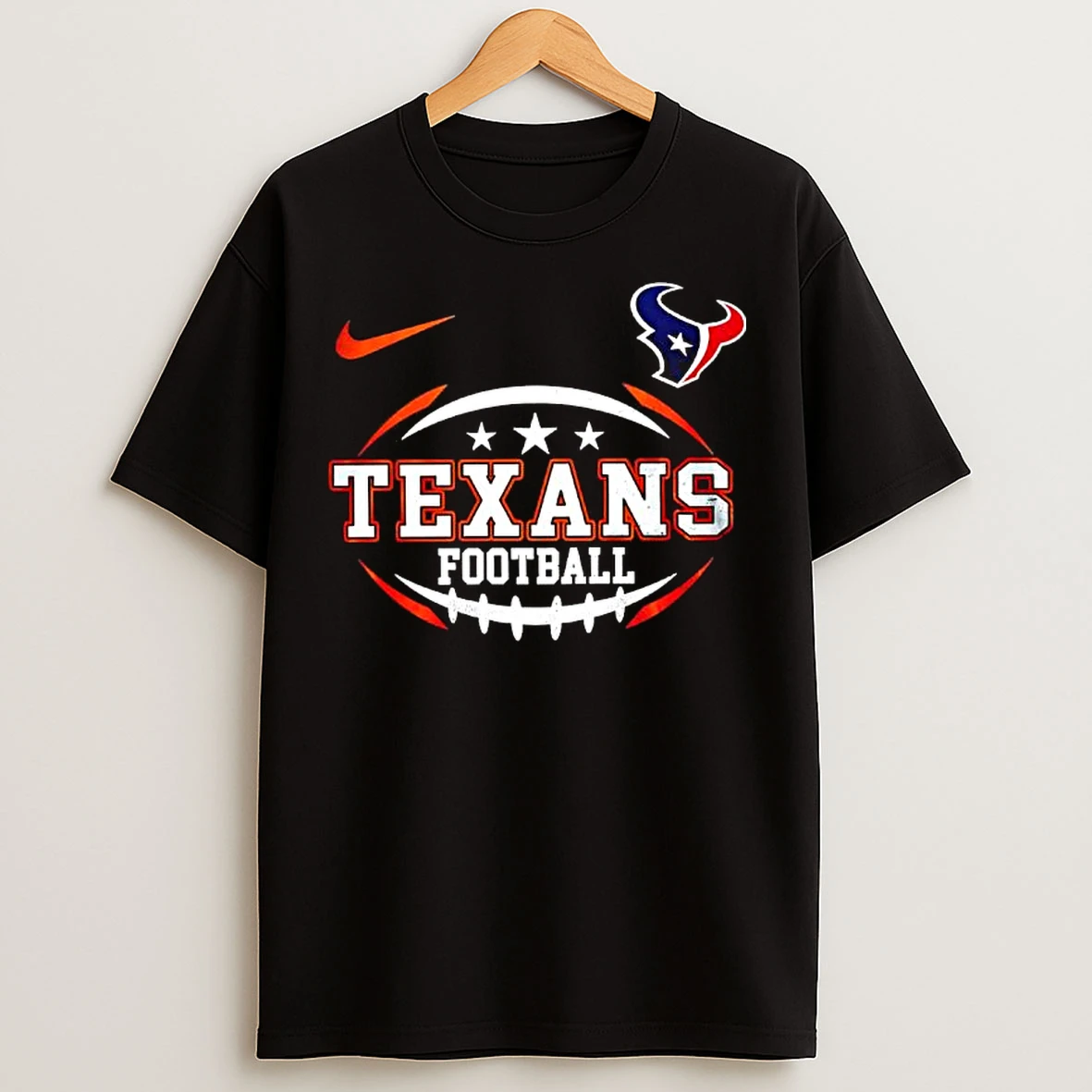 Classic Houston Texans Football Graphic T Shirts