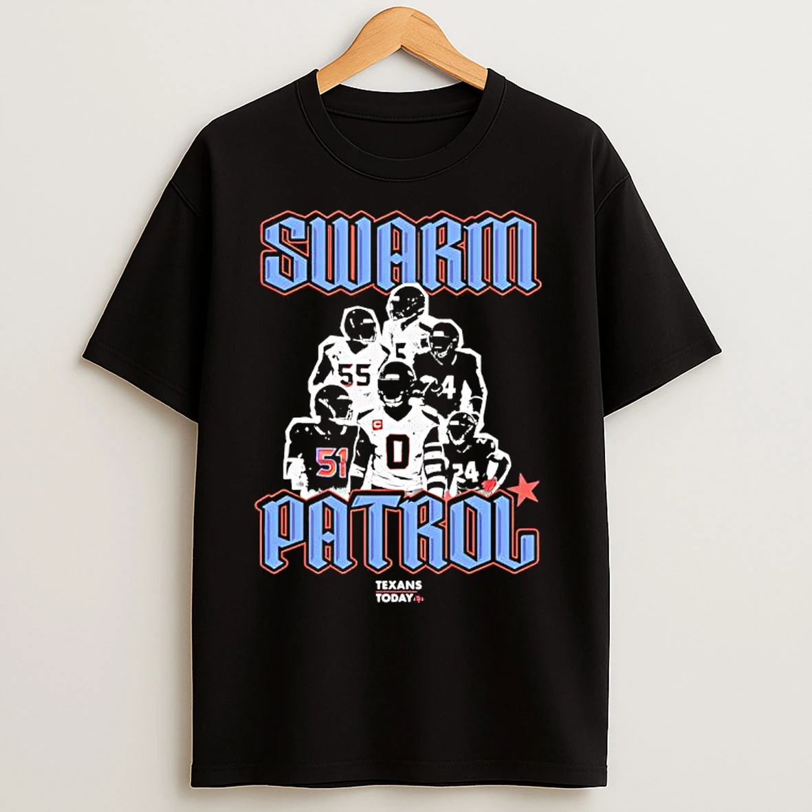 Classic Houston Texans Swarm Patrol Players Graphic T Shirts