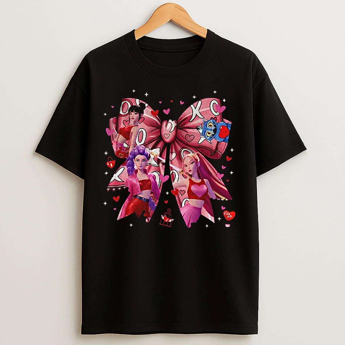 Classic Huntrix Coquette Valentine Kpop Demon Hunters T Shirts