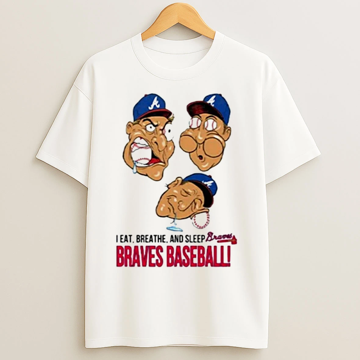 Classic I Eat Breathe And Sleep Braves Baseball T Shirts