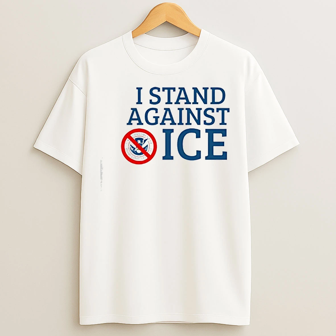 Classic I Stand Against Ice Logo T Shirts