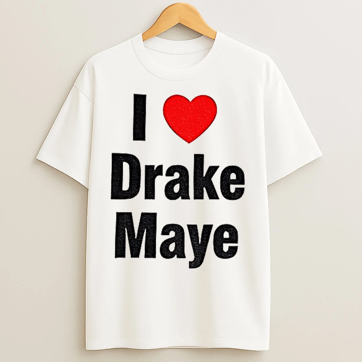Classic I Red Heart Drake Maye New England Patriots T Shirts