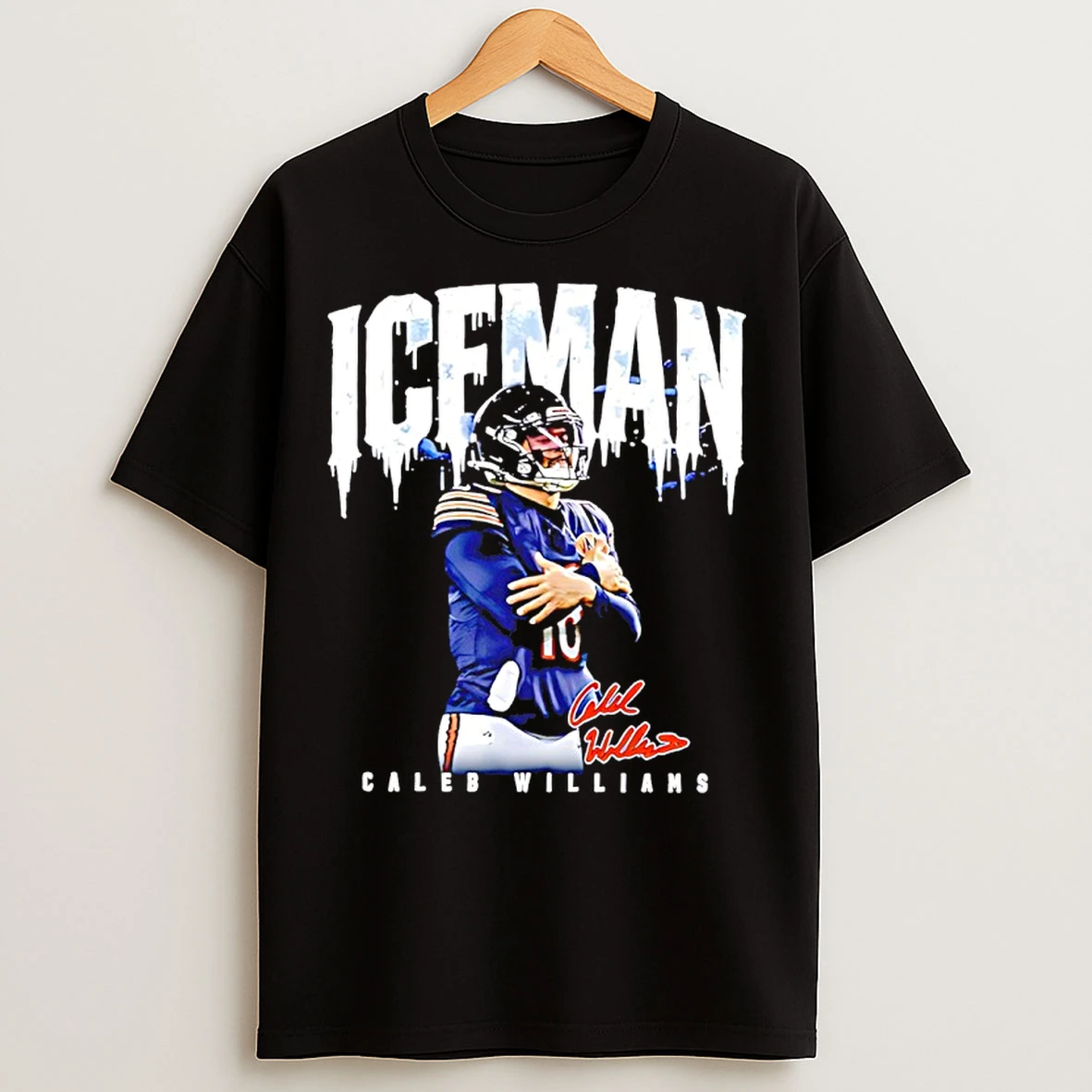 Classic Ice Man Caleb Williams Chicago Football Vintage T Shirts