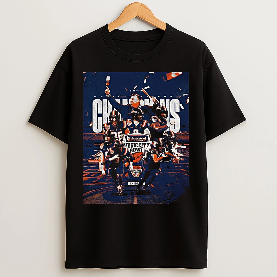 Classic Illinois Fighting Illini Football 2025 Liberty Mutual Music City Bowl Vintage T Shirts