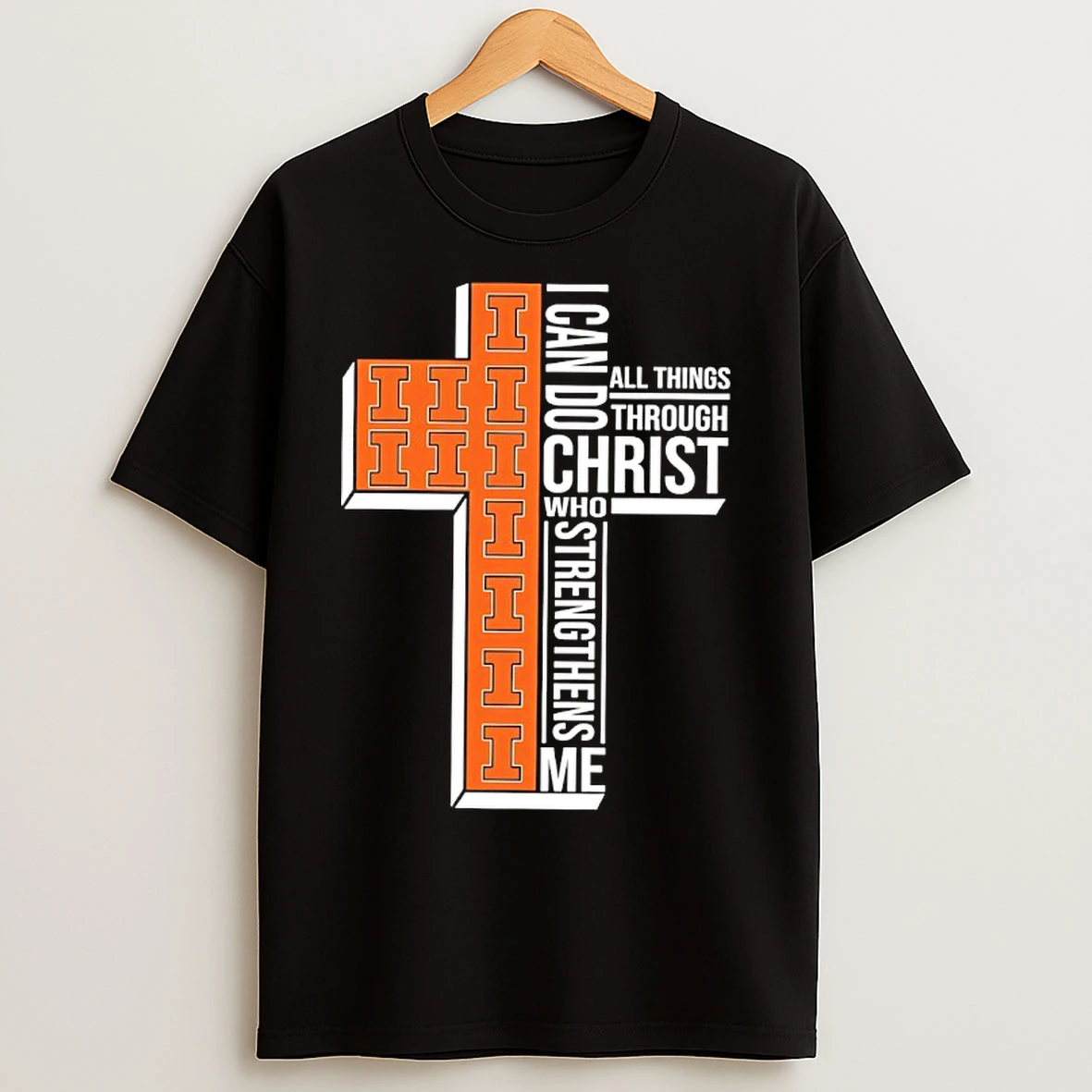 Classic Illinois Fighting Illini Womens Basketball I Can All Things Do Through Christ Who Strengthens Me T Shirts