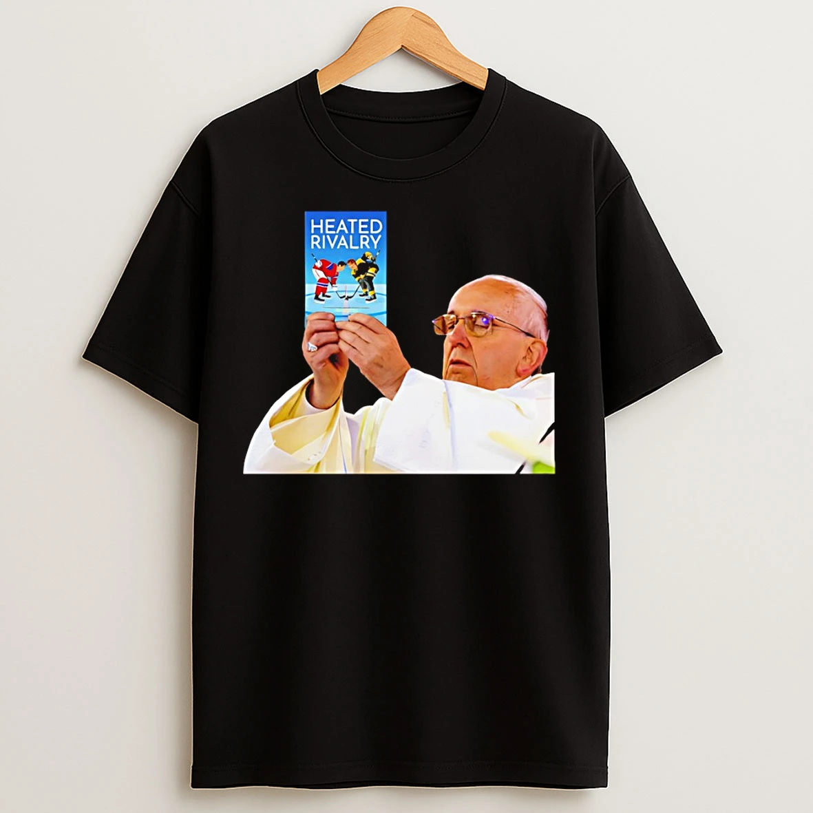 Classic Ilya Rozanov And Shane Hollander Heated Rivalry Pope Holding Heated Rivalry Booktok T Shirts