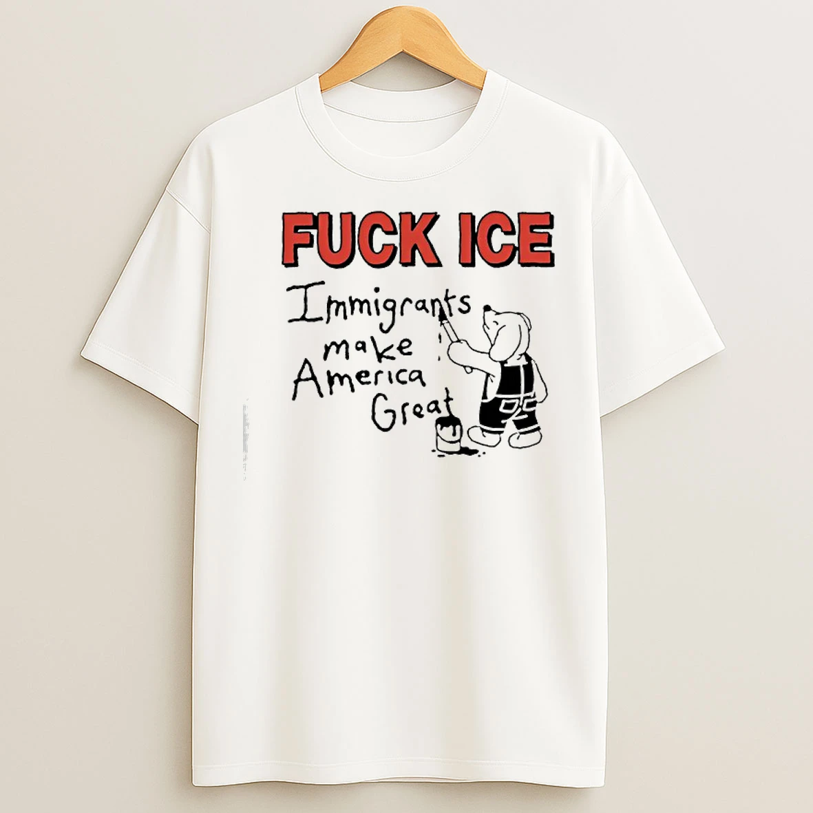 Classic Immigrants Make America Great Fuck Ice T Shirts