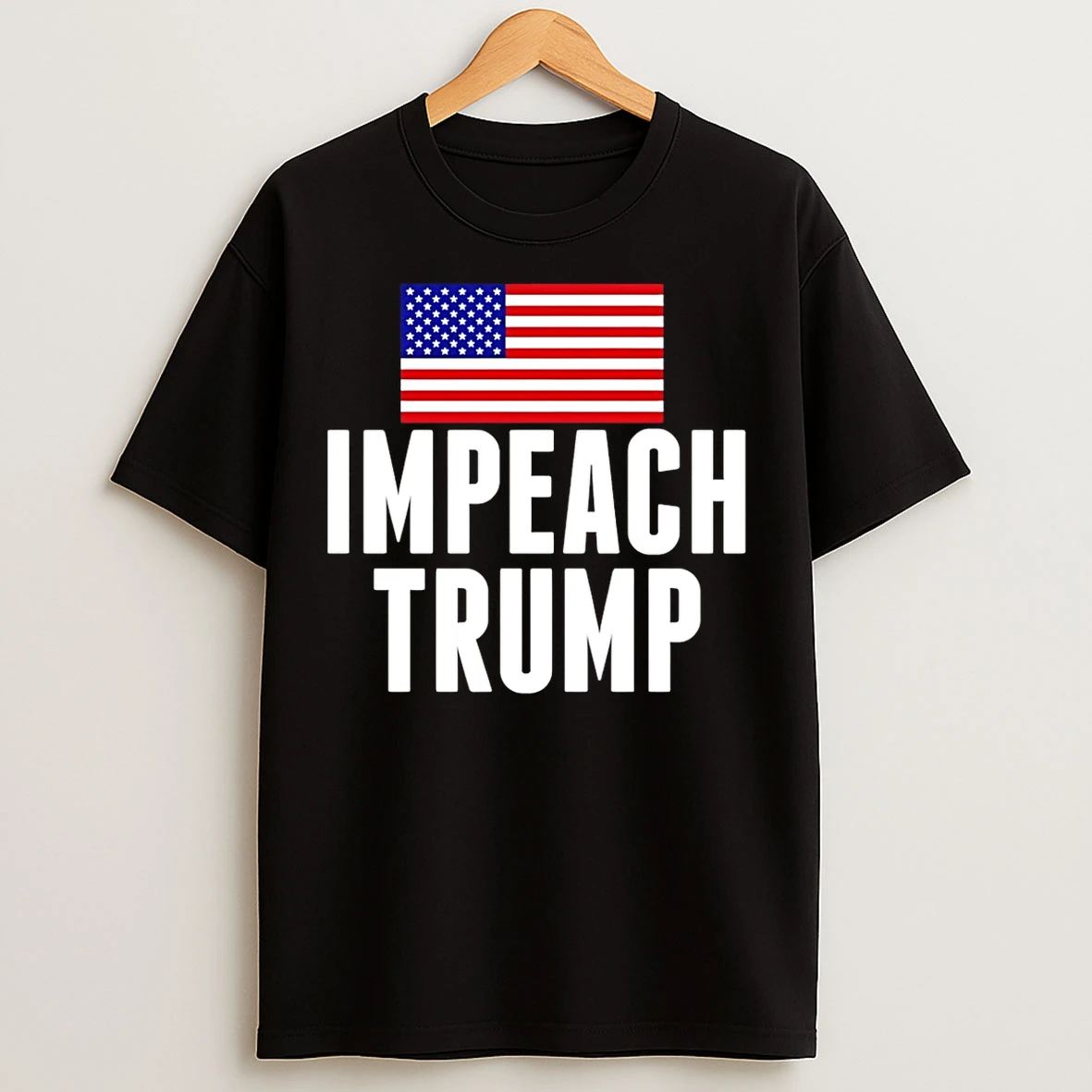 Classic Impeach Trump American Flag 2026 T Shirts