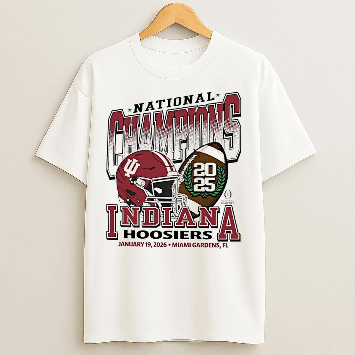 Classic Indiana College Football Playoff 2025 National Champions Helmet Vintage T Shirts