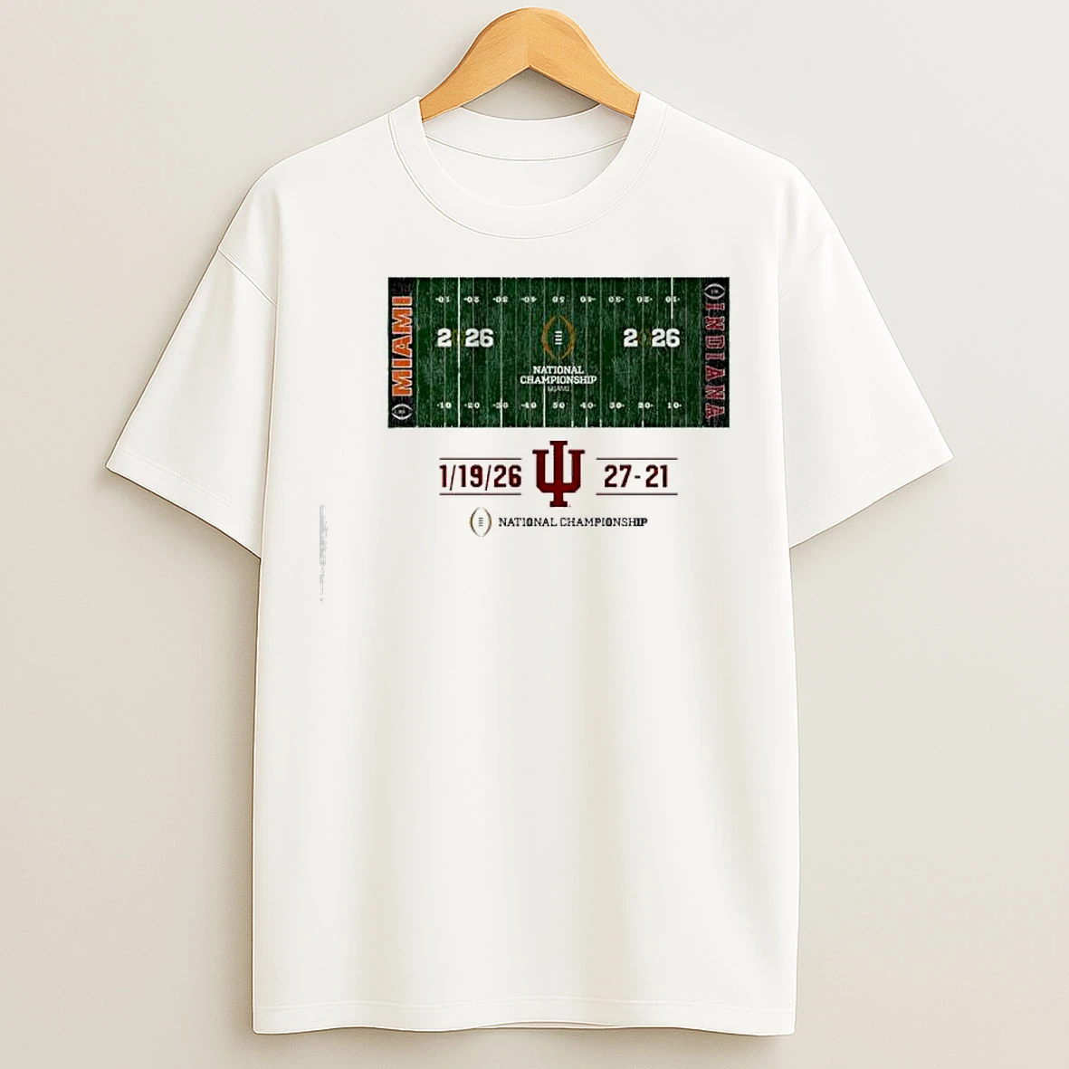 Classic Indiana Football Cfp National Champions Field T Shirts