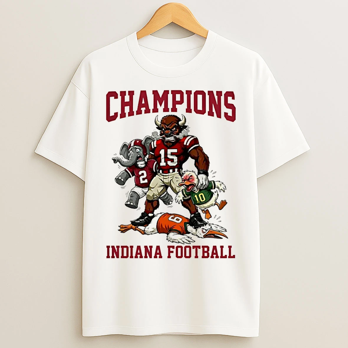 Classic Indiana Football Undefeated 2026 Champions College Football Playoffs T Shirts