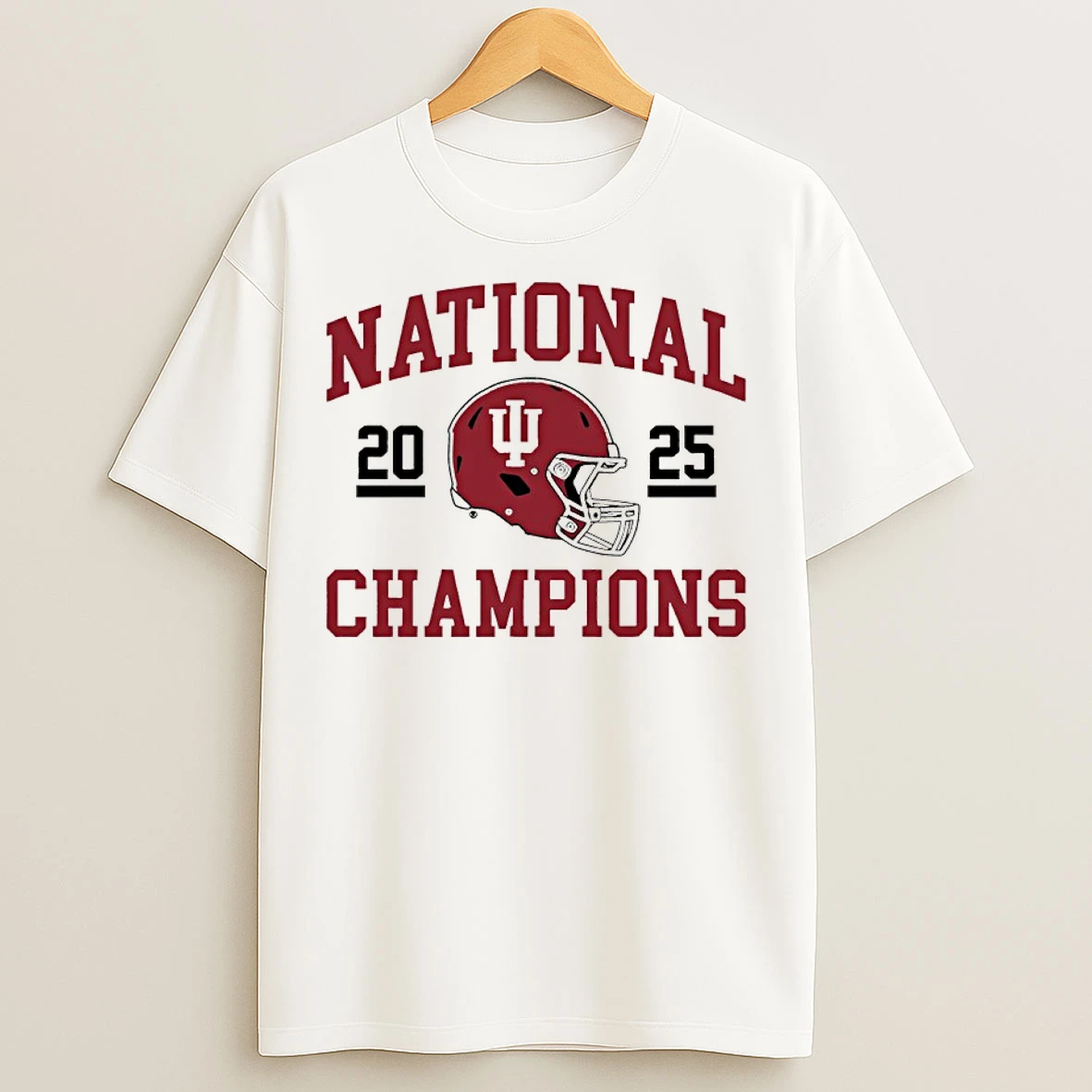 Classic Indiana Football Won The 2025 Cfp National Champions Helmet T Shirts