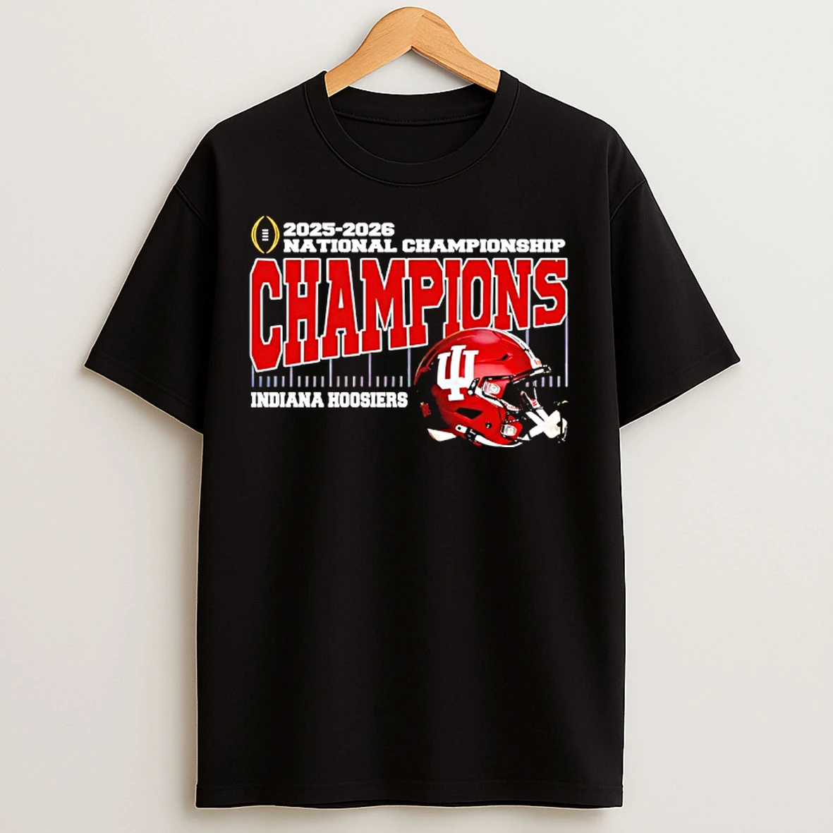 Classic Indiana Hoosiers 2025 2026 College Football Playoff National Championship Champions Helmet T Shirts