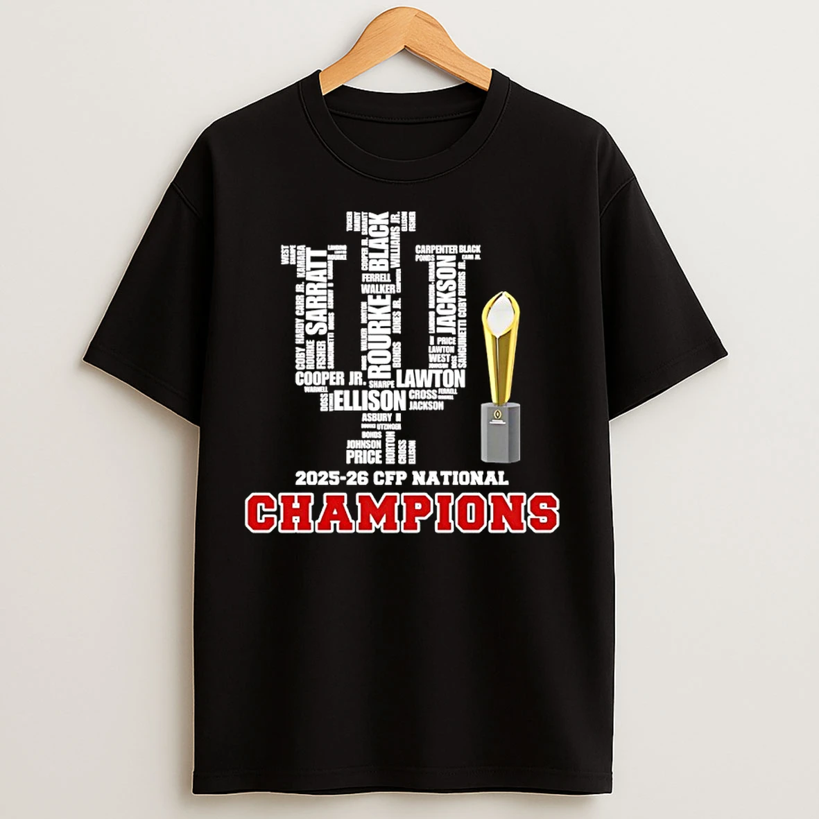 Classic Indiana Hoosiers 2025 26 Cfp National Champions Players Names City Skyline T Shirts