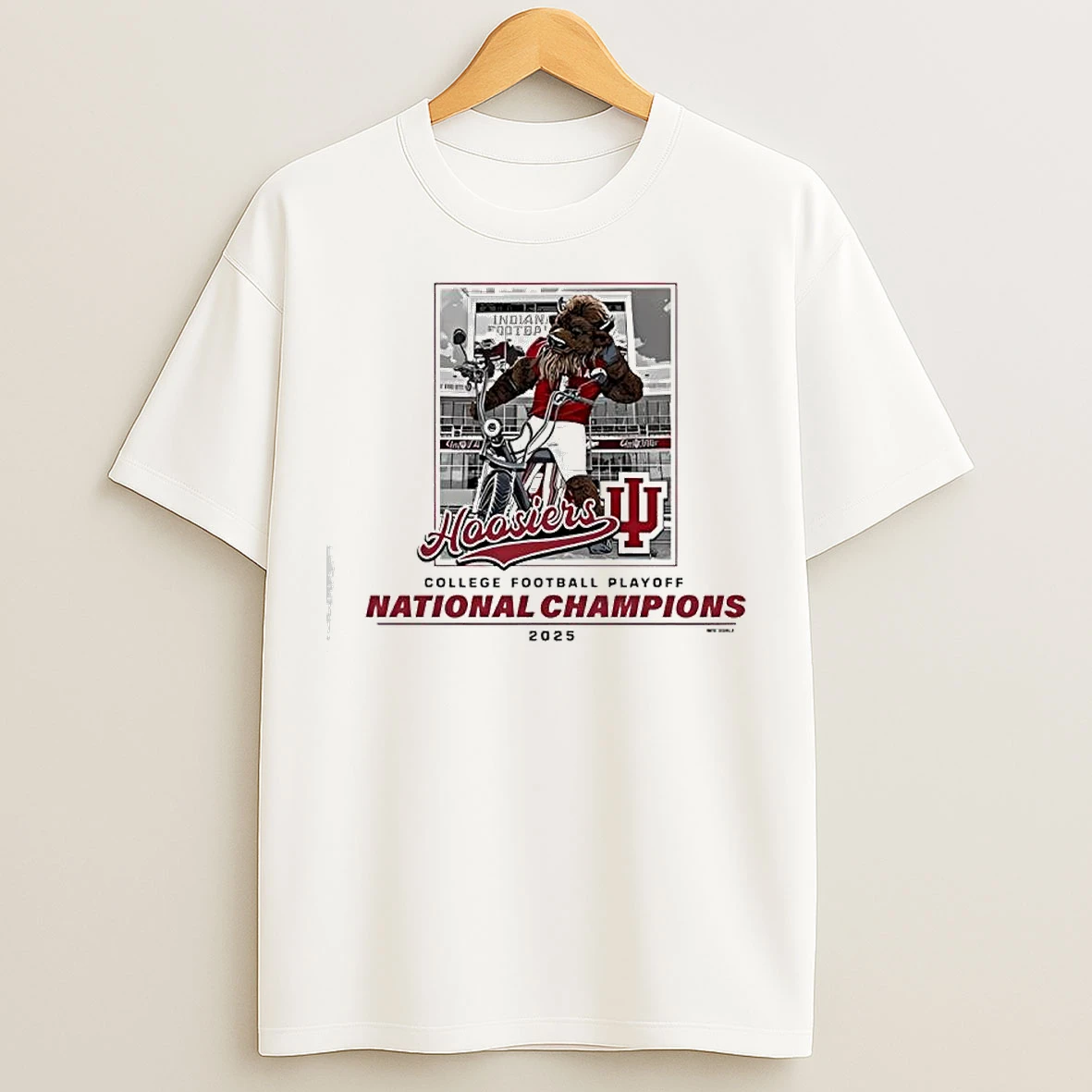 Classic Indiana Hoosiers 2025 Cfp National Champions Bison Stadium Mascot T Shirts