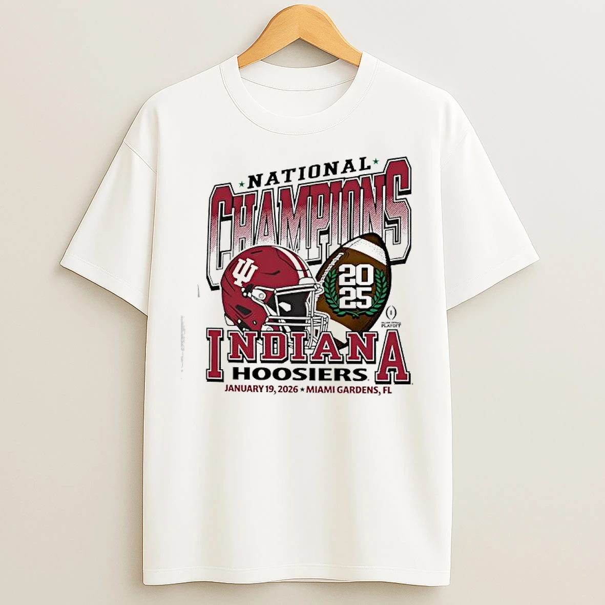 Classic Indiana Hoosiers 2025 Cfp National Champions Franklin Helmet T Shirts