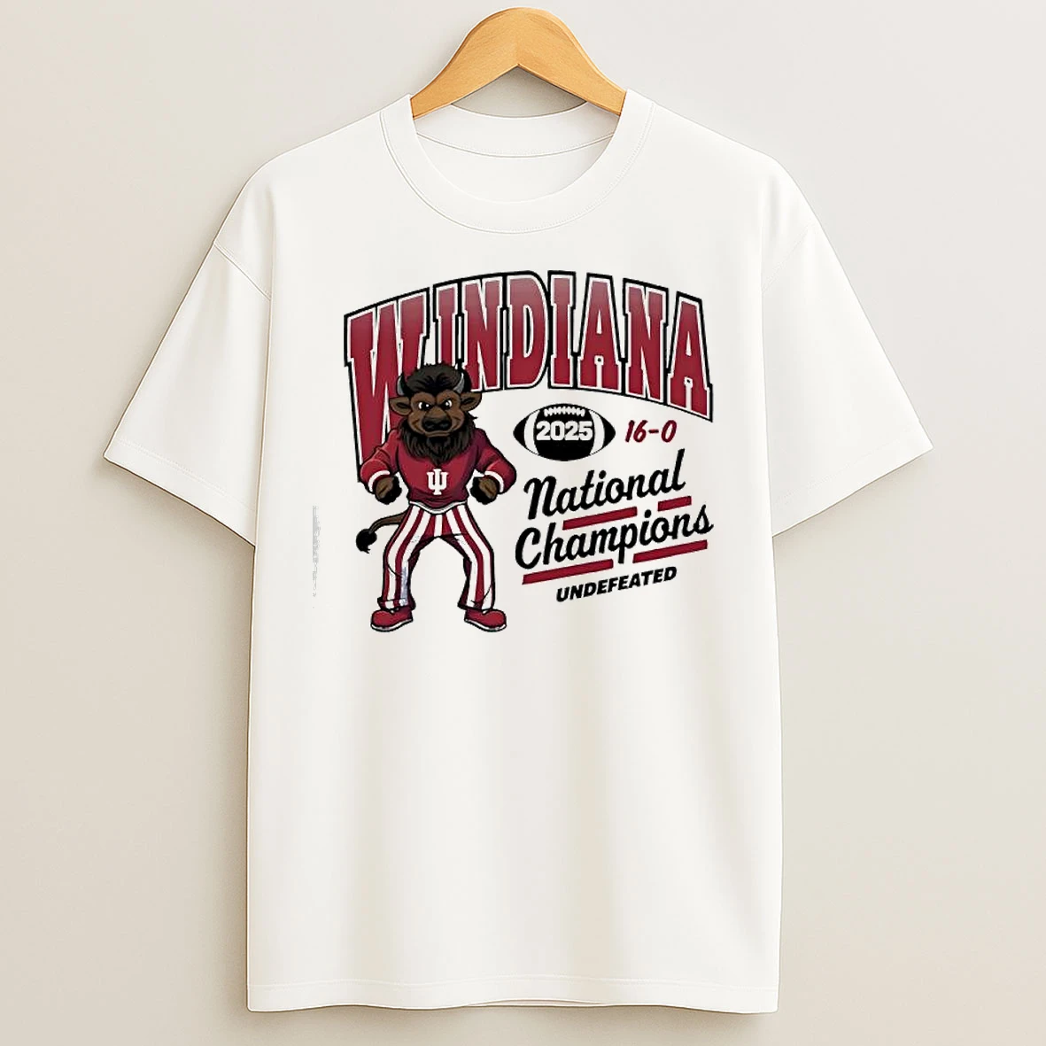 Classic Indiana Hoosiers 2025 Cfp National Champions Windiana Arch Mascot T Shirts