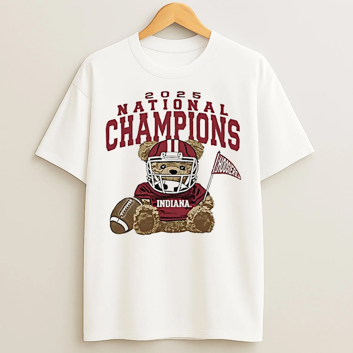 Classic Indiana Hoosiers 2025 College Football National Champions Bear Neces T Shirts