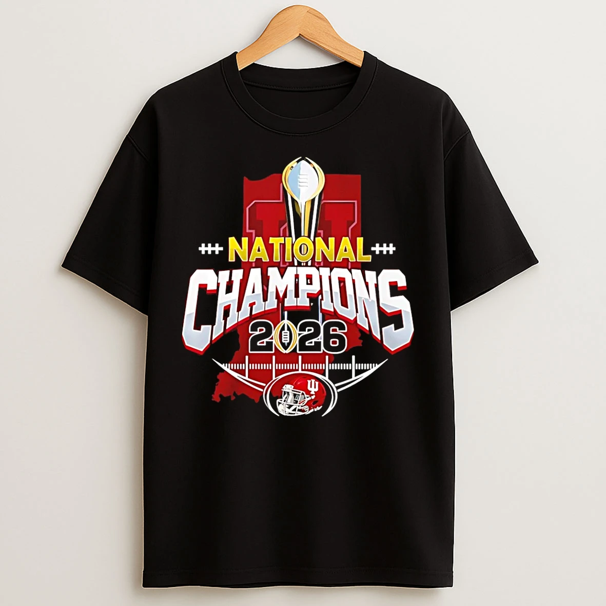 Classic Indiana Hoosiers 2025 National Champions Trophy T Shirts