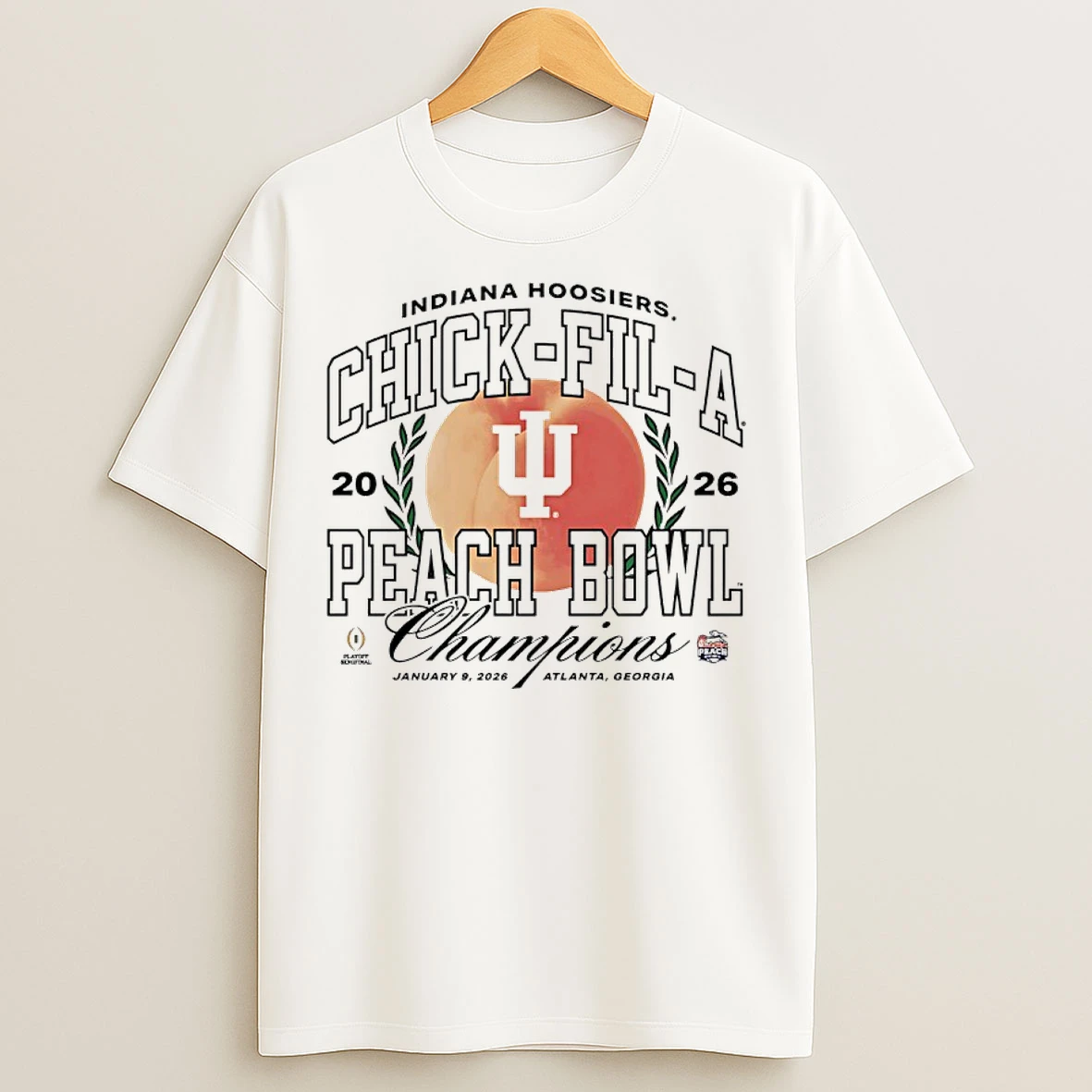 Classic Indiana Hoosiers 2026 Peach Bowl Champions Vintage T Shirts