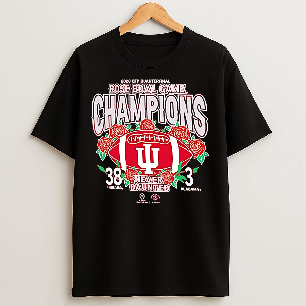 Classic Indiana Hoosiers 2026 Rose Bowl Champions Score 38 3 T Shirts