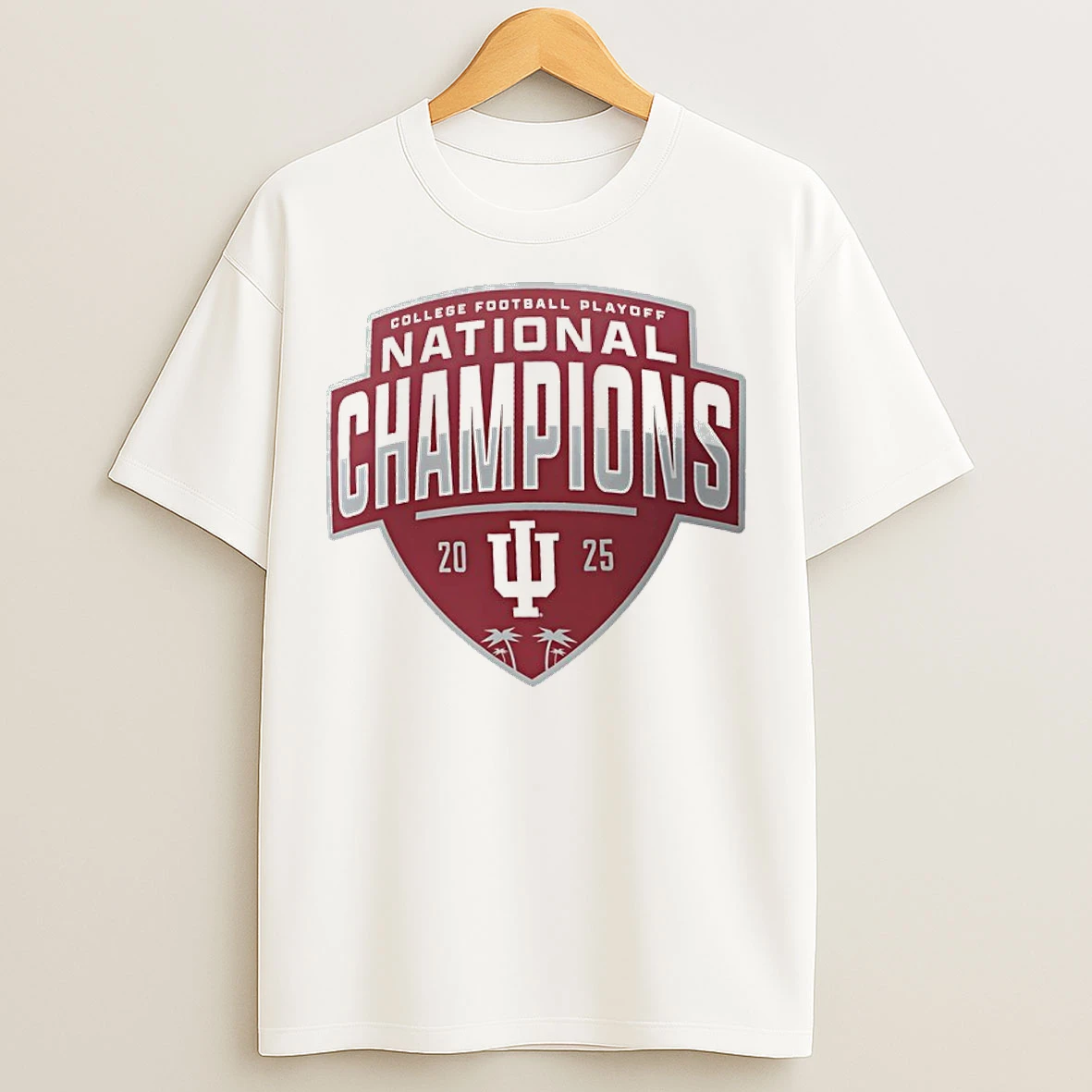 Classic Indiana Hoosiers Cfp 2025 National Champions Zone Scheme T Shirts