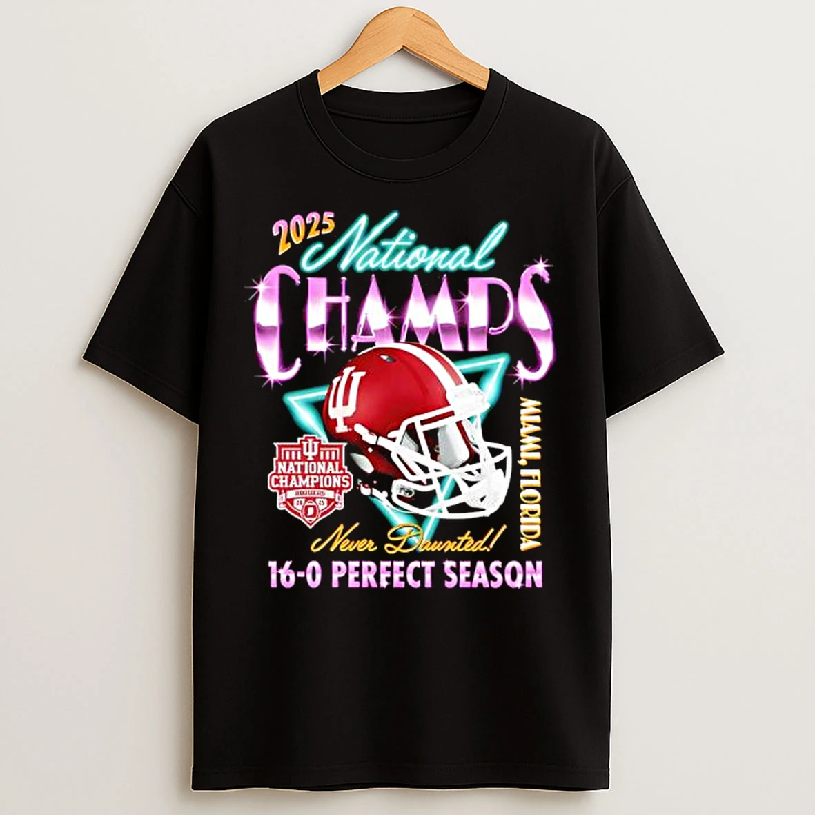 Classic Indiana Hoosiers Cfp National Champions Vice Graphic T Shirts