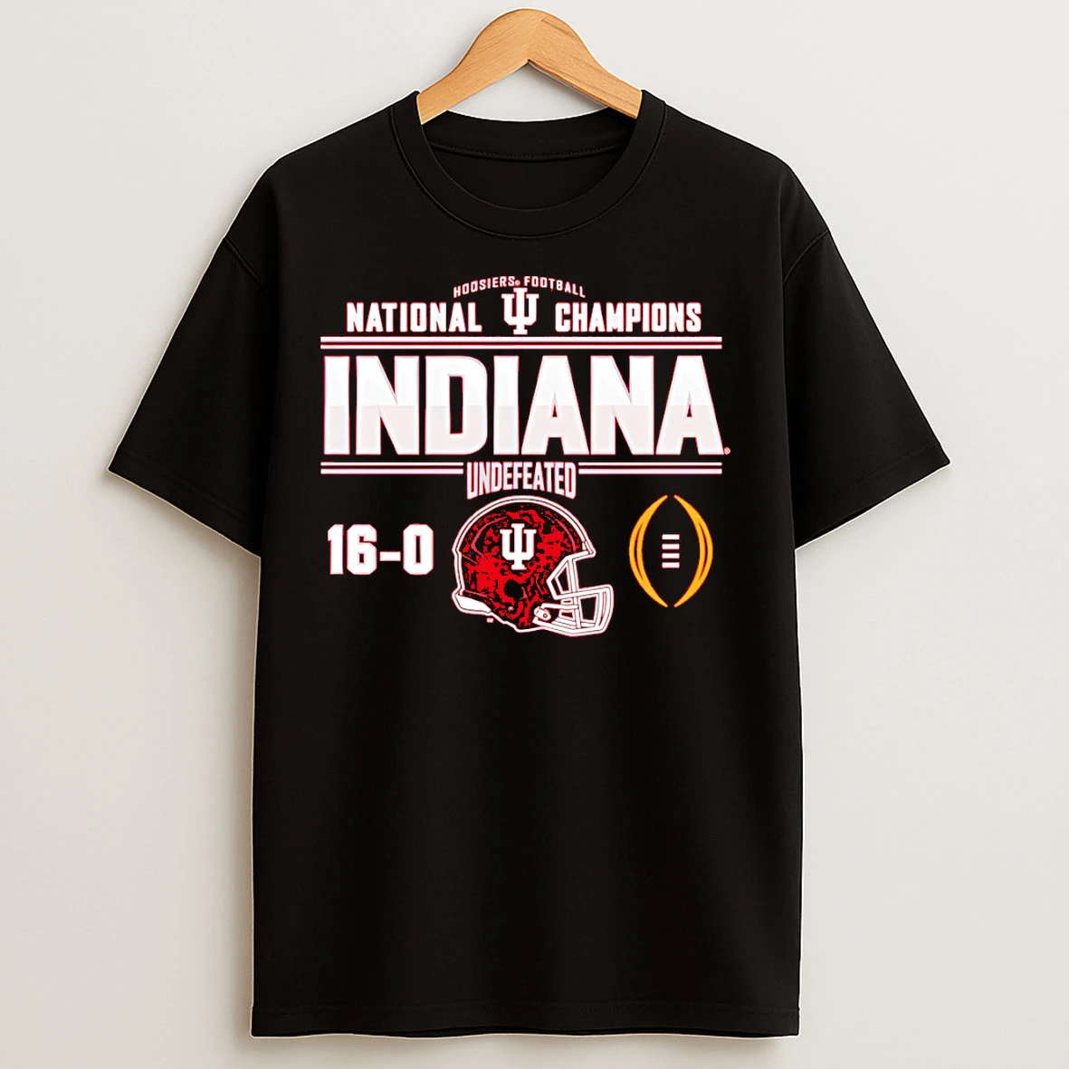 Classic Indiana Hoosiers Cfp Playoff 2025 26 National Champions Undefeated 16 0 T Shirts