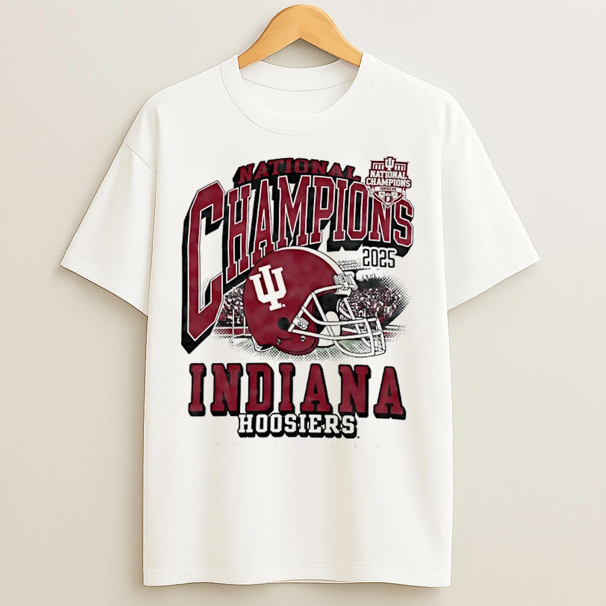Classic Indiana Hoosiers Champion Cfp 2025 National Champions Helmet T Shirts