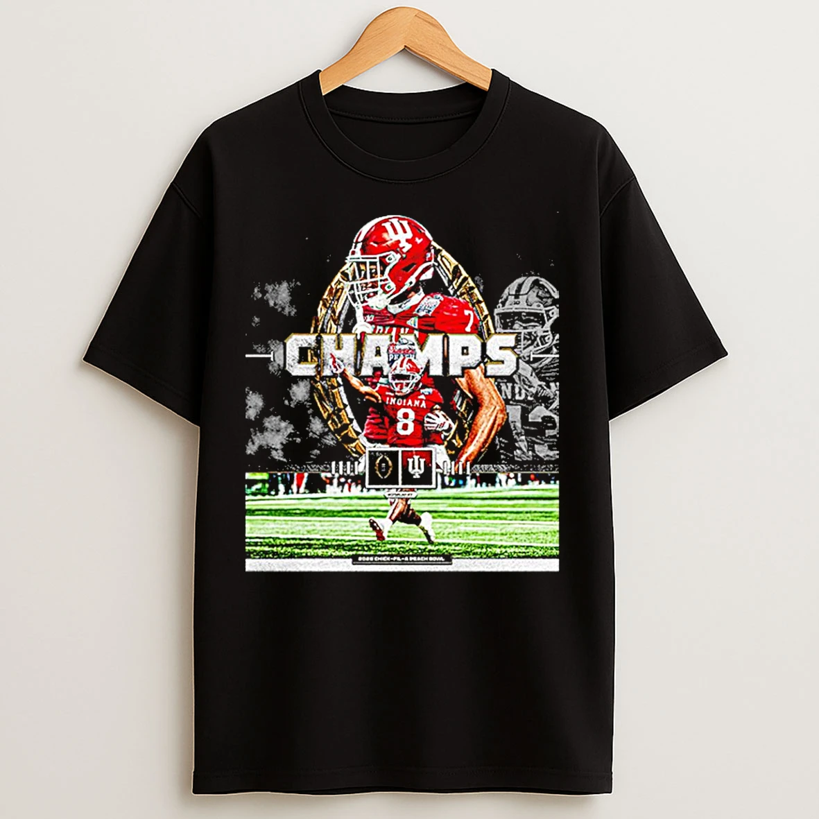 Classic Indiana Hoosiers Champions 2026 Chick Fil A Peach Bowl Cfp Semifinal T Shirts