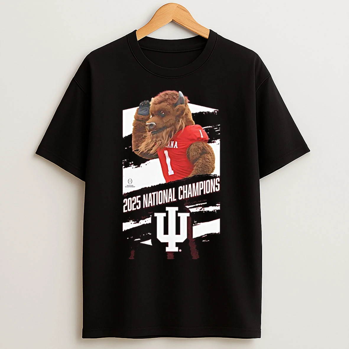 Classic Indiana Hoosiers College Football Playoff 2025 National Champions Bison Mascot T Shirts
