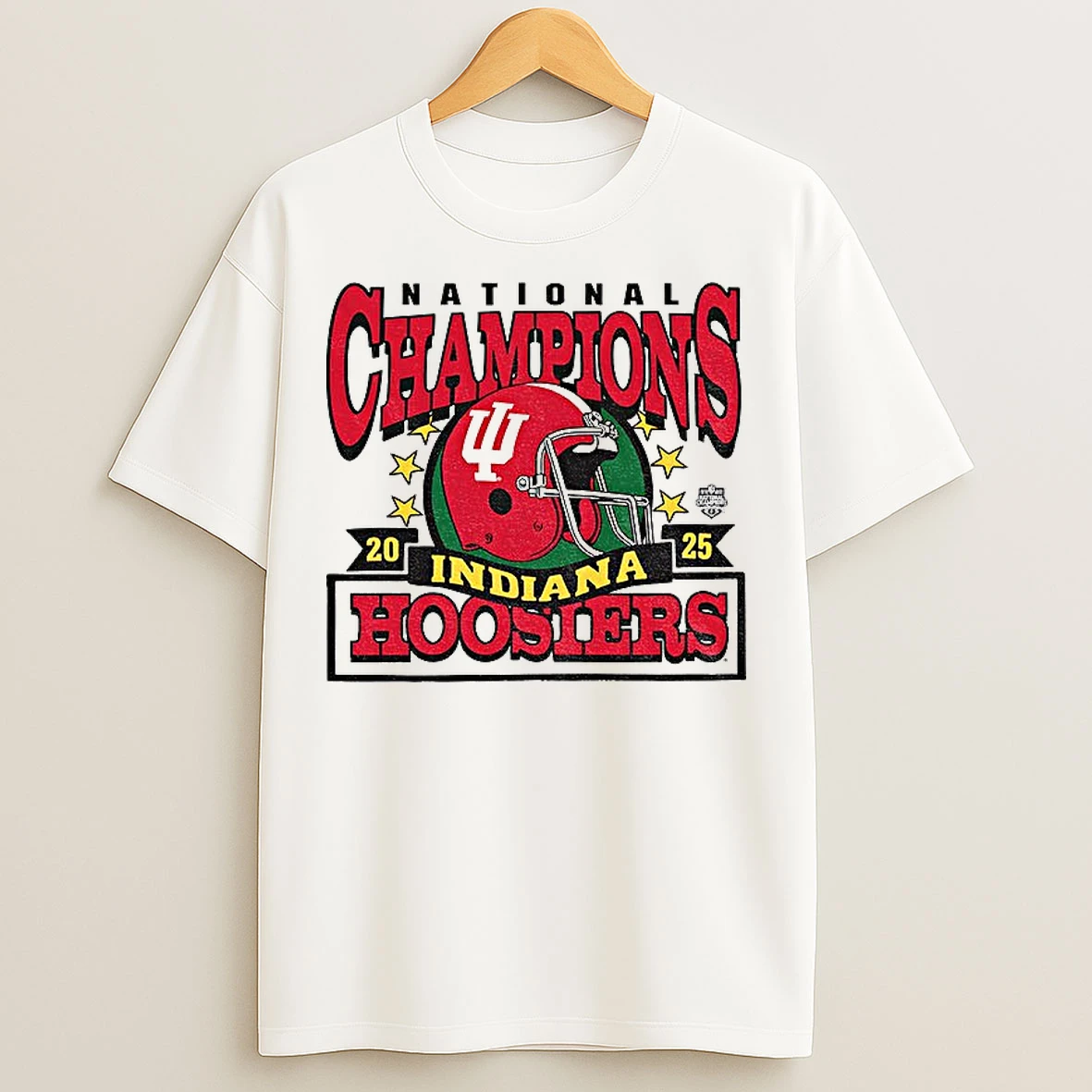 Classic Indiana Hoosiers College Football Playoff 2025 National Champions Helmet Sports T Shirts