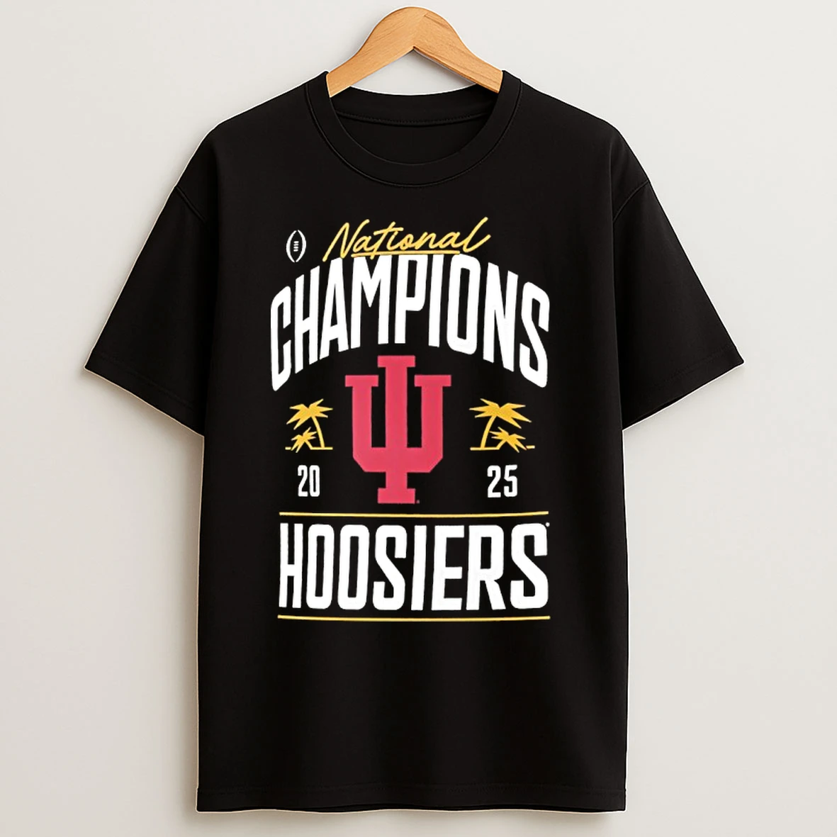 Classic Indiana Hoosiers College Football Playoff 2025 National Champions Locker Room Replica T Shirts