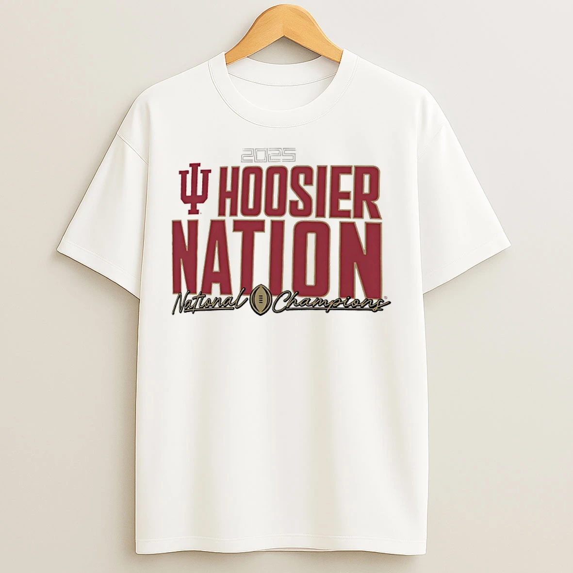 Classic Indiana Hoosiers College Football Playoff 2025 National Champions Run Stopper Mantra T Shirts