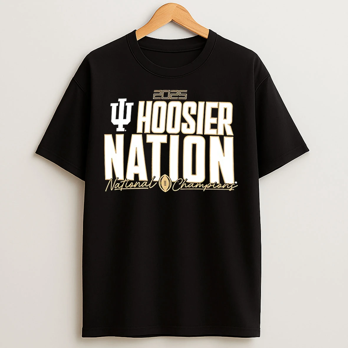 Classic Indiana Hoosiers College Football Playoff 2025 National Champions Run Stopper T Shirts