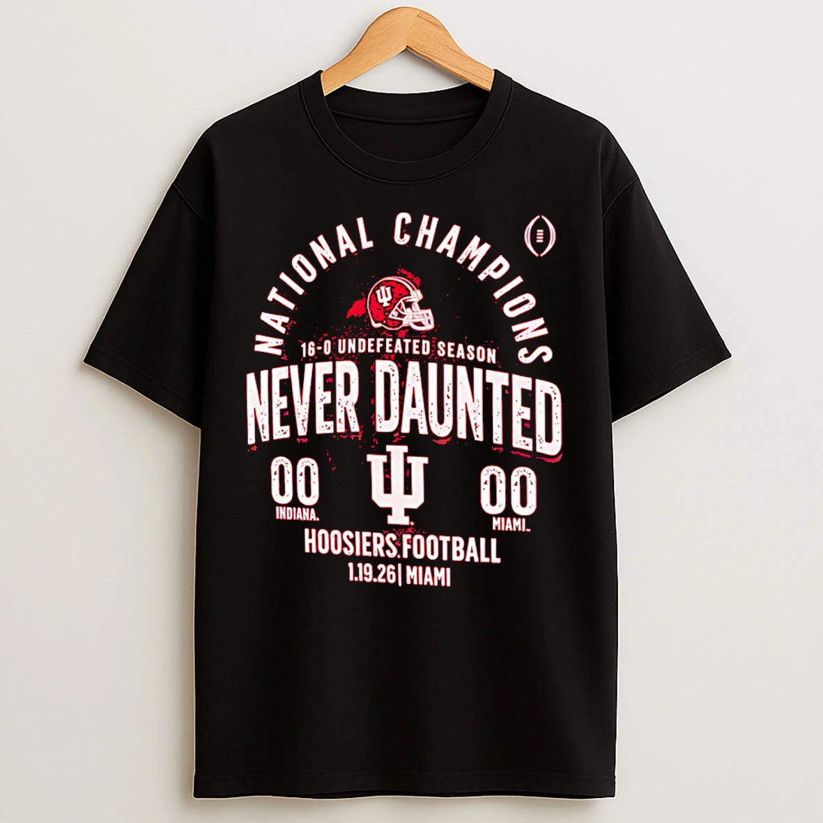 Classic Indiana Hoosiers College Football Playoff 2025 National Champions Score 16 0 T Shirts