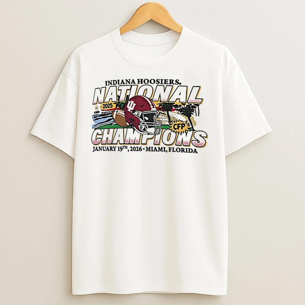 Classic Indiana Hoosiers College Football Playoff 2025 National Champions T Shirts
