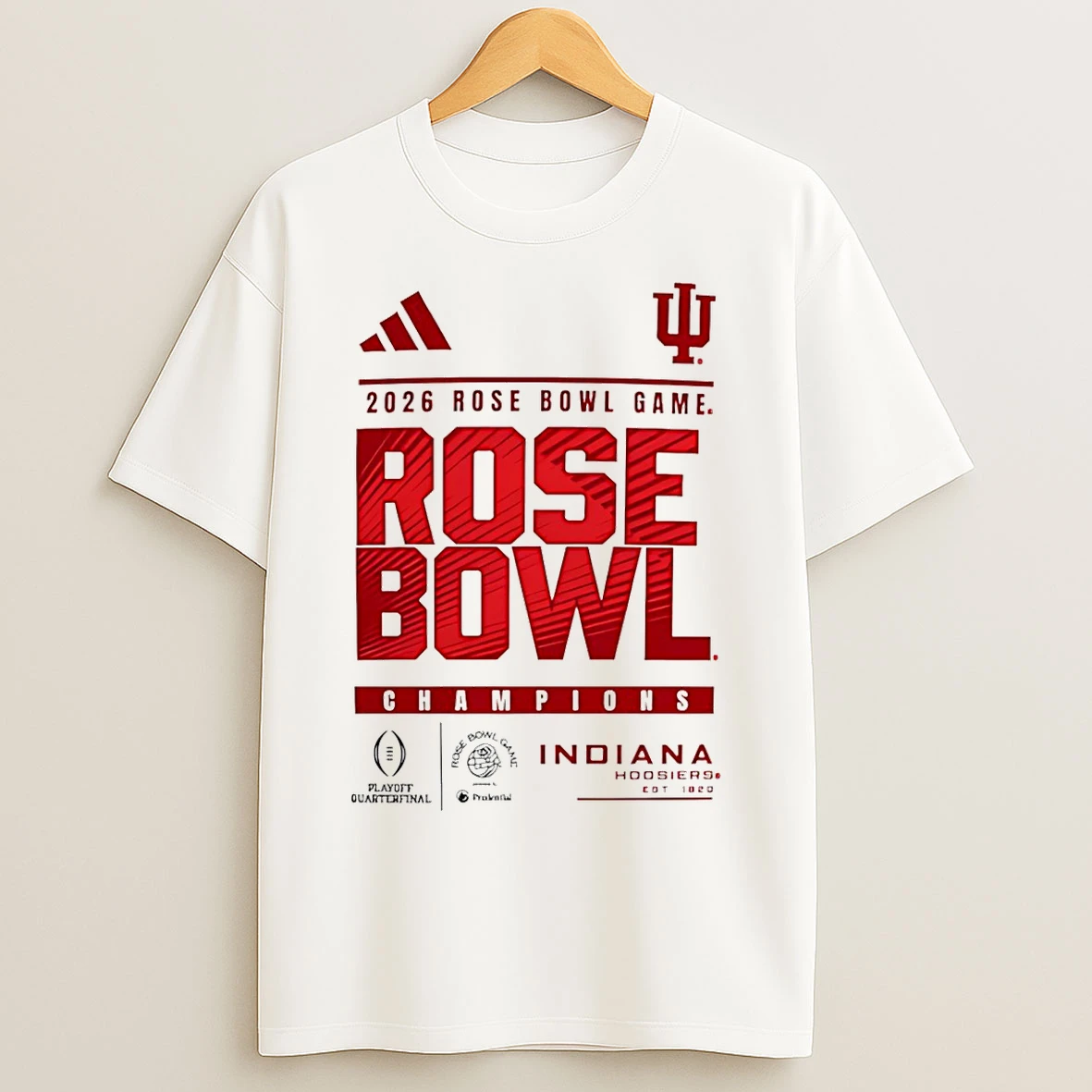 Classic Indiana Hoosiers College Football Playoff 2026 Rose Bowl Champions T Shirts