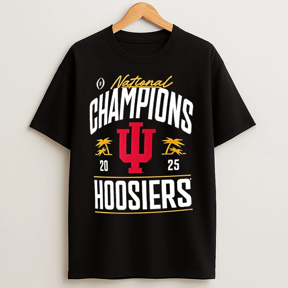 Classic Indiana Hoosiers College Football Playoff National Champions 2025 Logo T Shirts