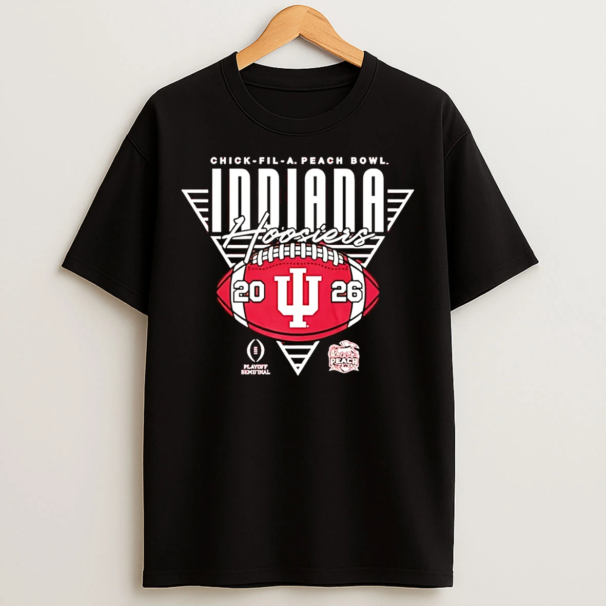 Classic Indiana Hoosiers Crimson 2026 Peach Bowl Football T Shirts
