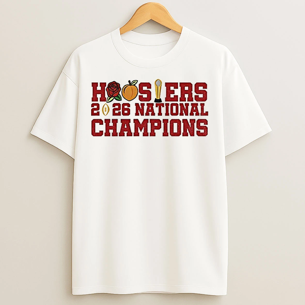 Classic Indiana Hoosiers Football 2026 National Championship Rose Peach Game Day T Shirts