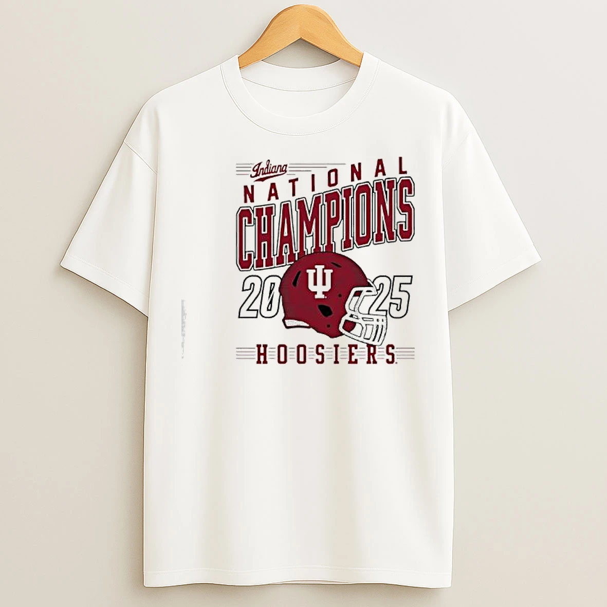 Classic Indiana Hoosiers Football National Champions 2025 Helmet T Shirts