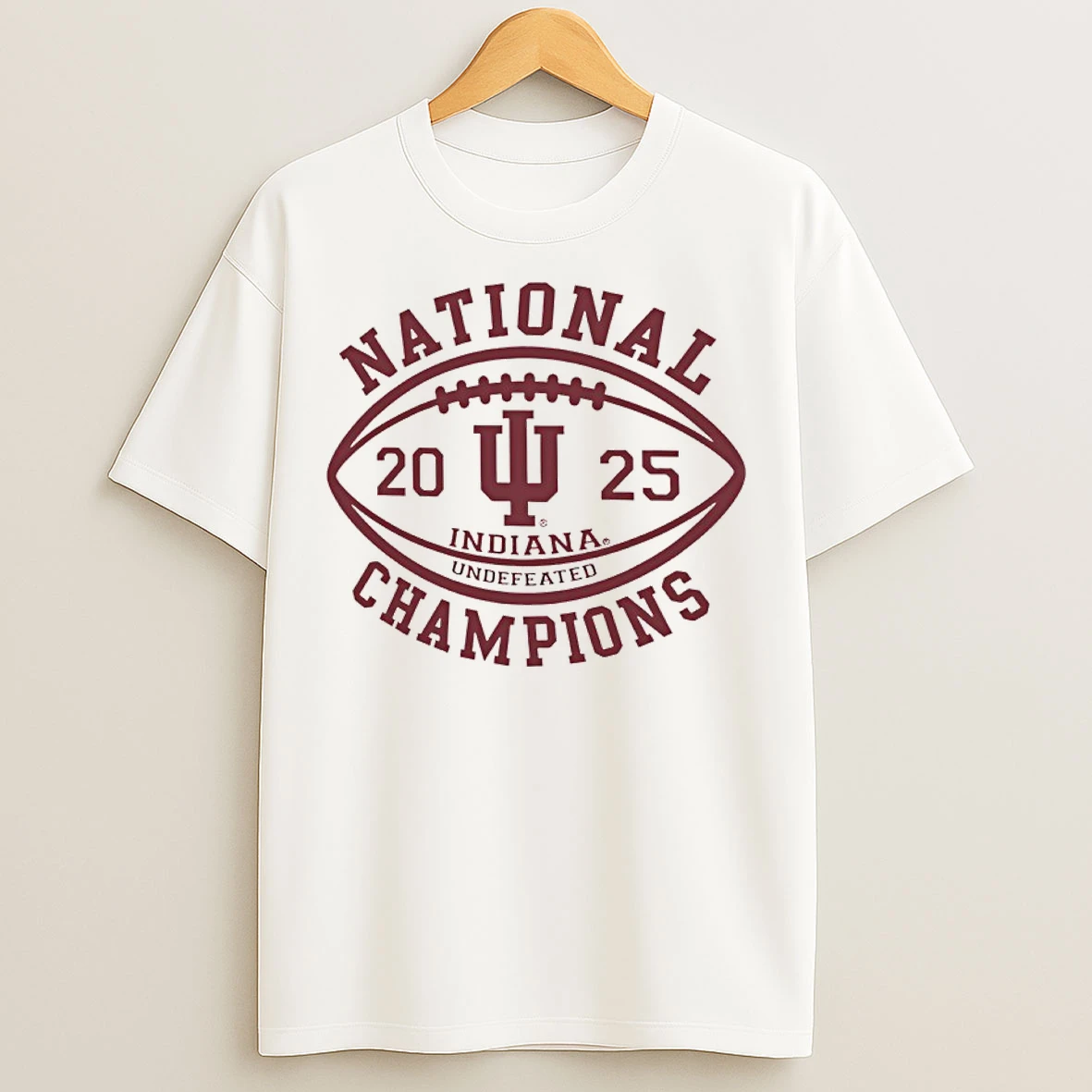 Classic Indiana Hoosiers Football National Champions Undefeated 2025 T Shirts