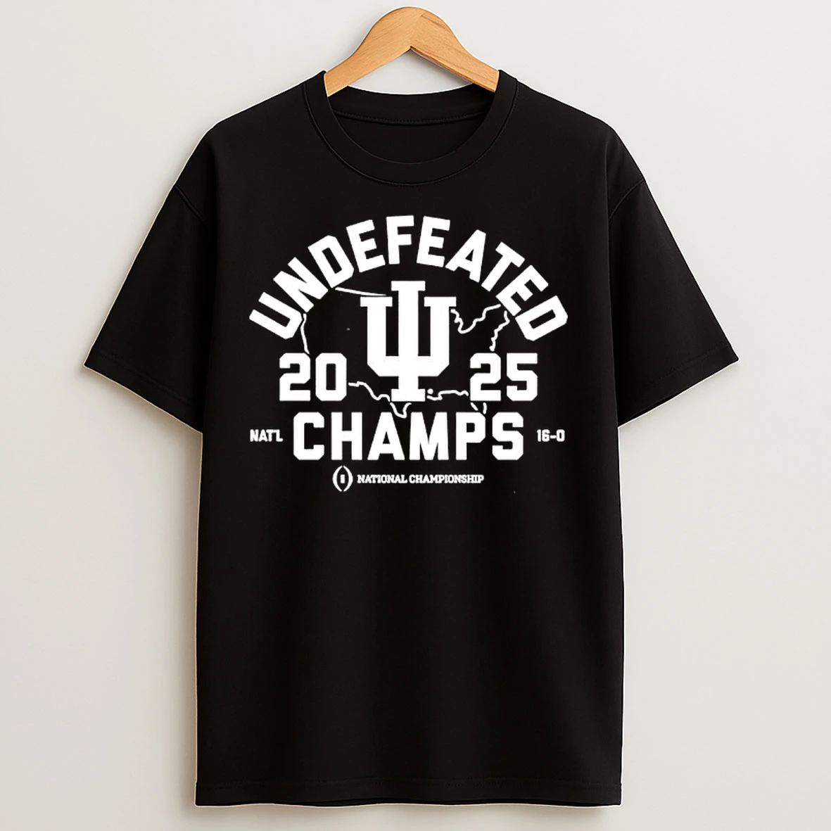 Classic Indiana Hoosiers Football Playoff 2025 Natl Champions Undefeated T Shirts