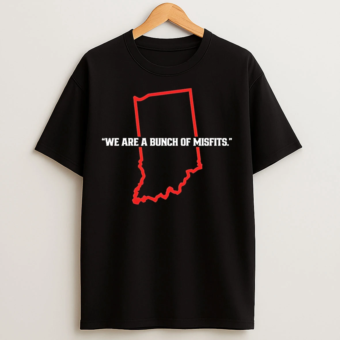 Classic Indiana Hoosiers Football Map We Are A Bunch Of Misfits T Shirts