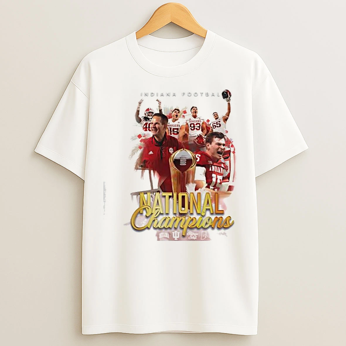 Classic Indiana Hoosiers Football On Top National Champions T Shirts