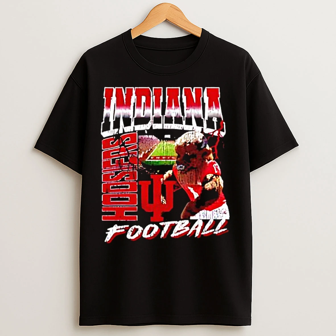 Classic Indiana Hoosiers Hoosier The Bison Football Mascot T Shirts