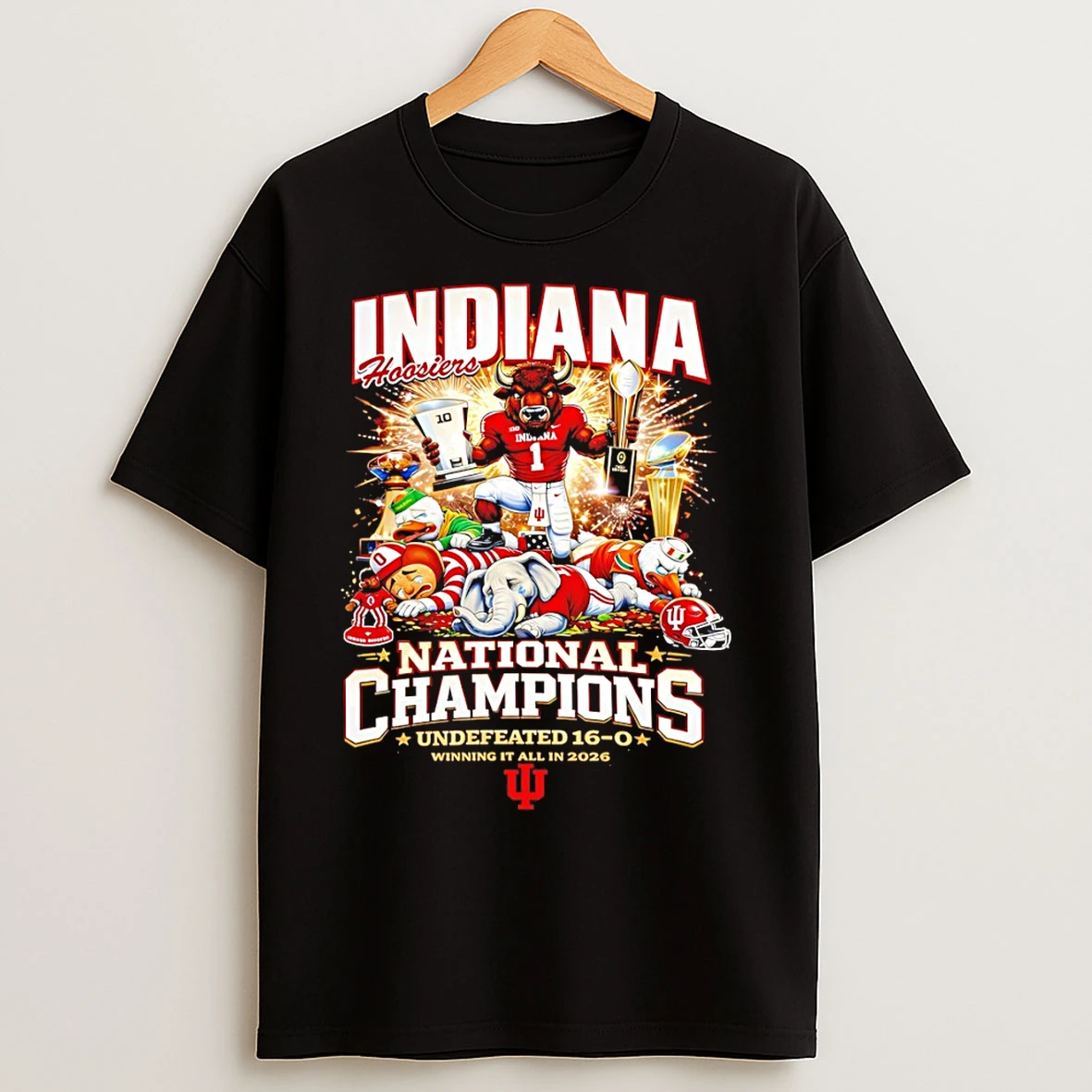 Classic Indiana Hoosiers National Champions Undefeated 16 0 Winning At All In 2026 T Shirts